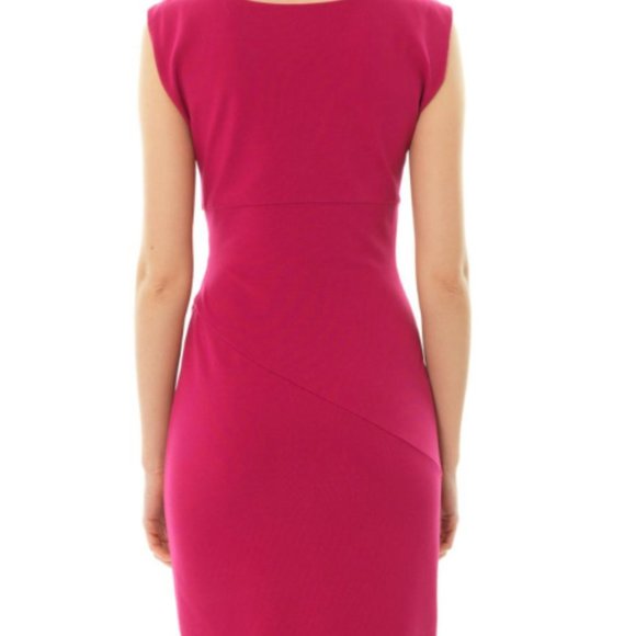 Diane Von Furstenberg DVF Bevin Midi Dress in Pink - Picture 4 of 4